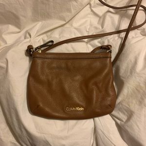 Calvin Klein tan cross body